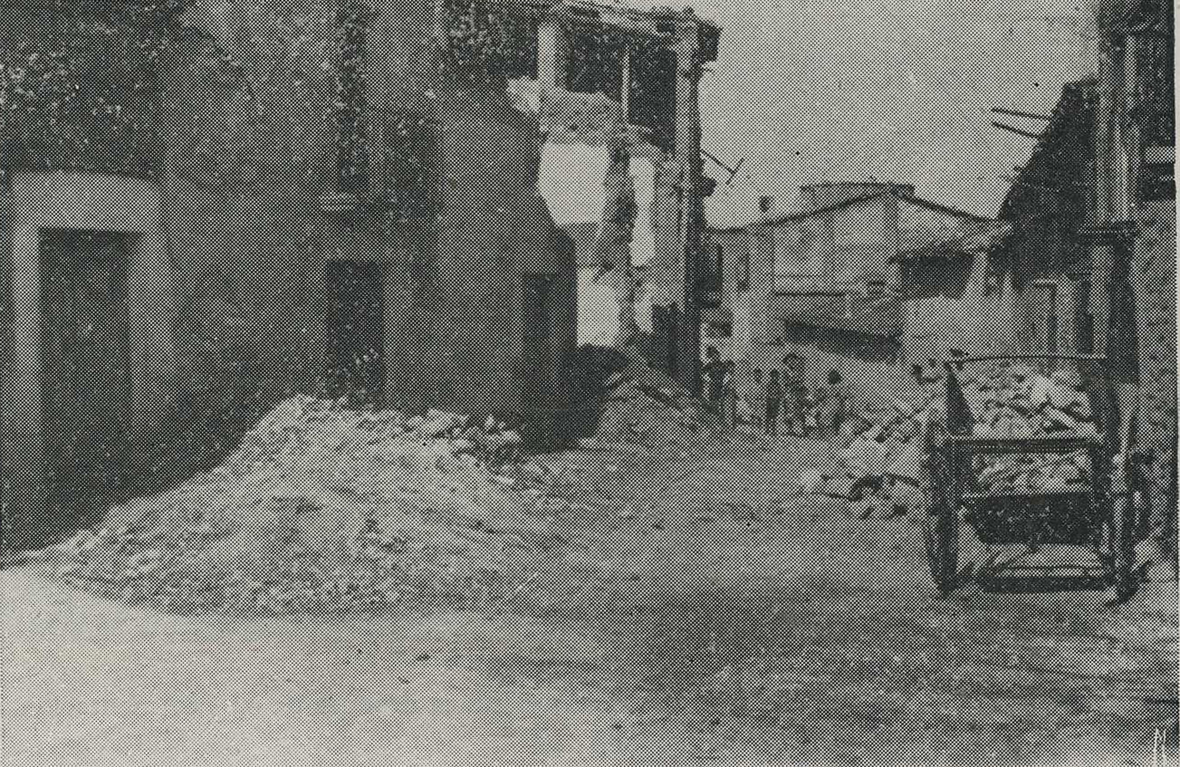 Carretó al mig de les runes del Carrer Sant Pere